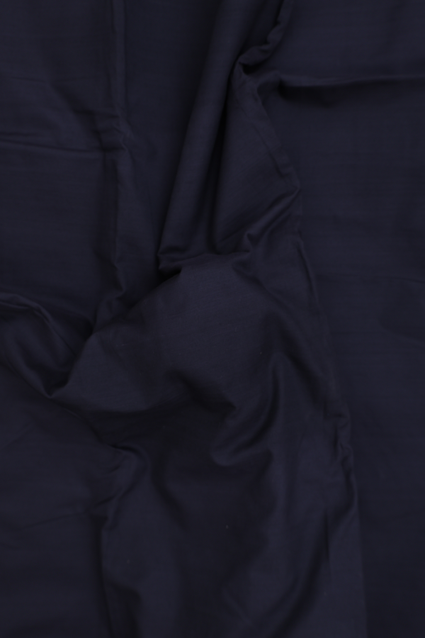 Dharwad Cotton Saree In Black With Contrast Border