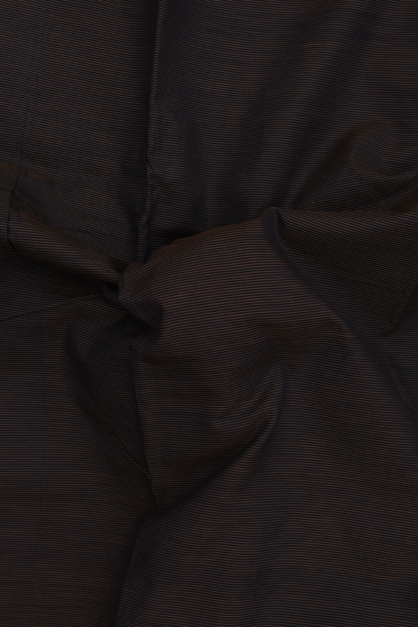 Dharwad Cotton Saree In Black With Stripes Design