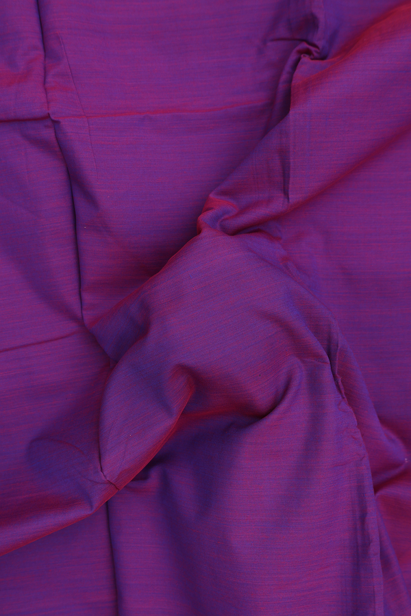 Dharwad Cotton Saree In Grape Purple With Contrast Border