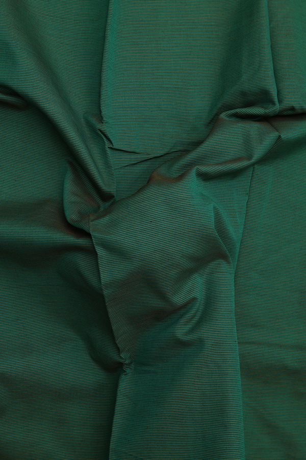Dharwad Cotton Saree In Green With Stripes Design