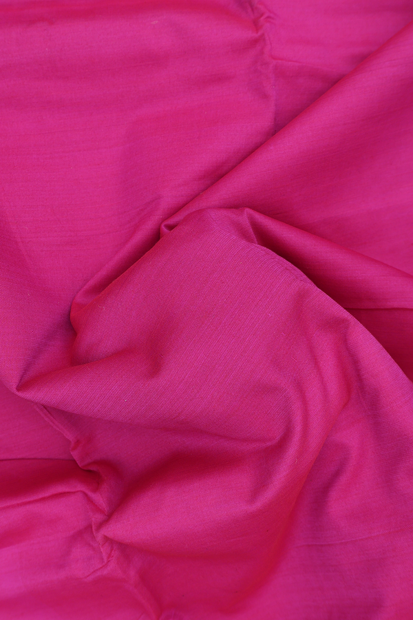 Dharwad Cotton Saree In Magenta With Contrast Border