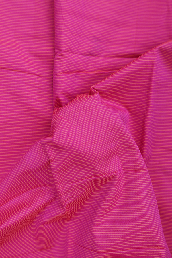 Dharwad Cotton Saree In Magenta With Stripes Design