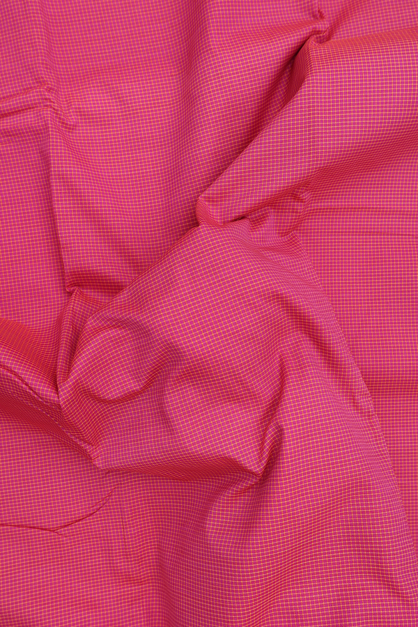 Dharwad Cotton Saree In Pink With Checks Design