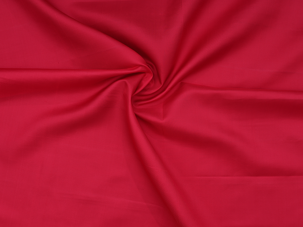 Diagonal Design Chilli Red Kanchipuram Silk Blouse Material