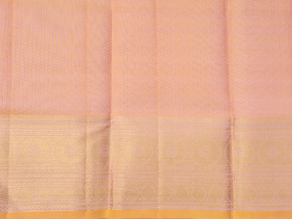 Diamond Design Pink Kanchipuram Silk Pavadai Sattai Material