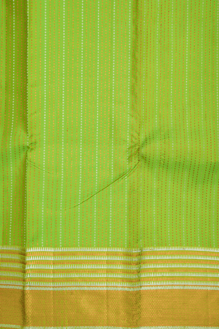 Bindi Zari Design Light Green Kanchipuram Silk Saree