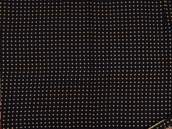 Elephant Design Black Cotton Unstitched Salwar Set