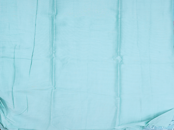 Embroidered Design Mint Blue Linen Unstitched Salwar Set