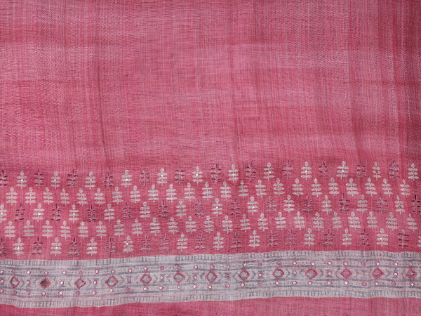 Plain Punch Pink Silk Cotton Unstitched Salwar Material