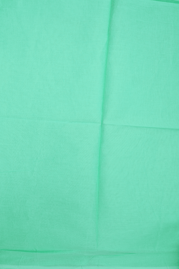 Embroidered Design Seafoam Green Ahmedabad Cotton Saree