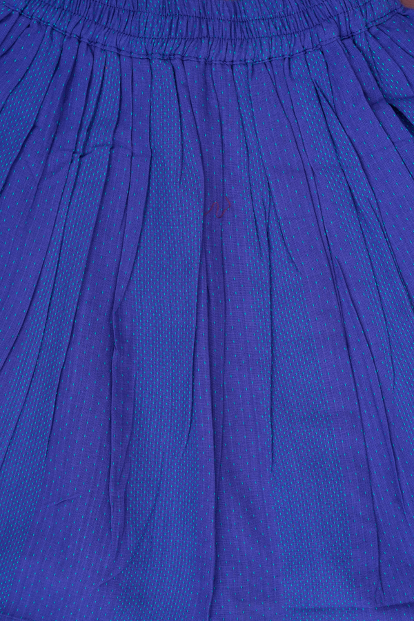 Embroidered Design Shades Of Blue Readymade Pavadai Sattai