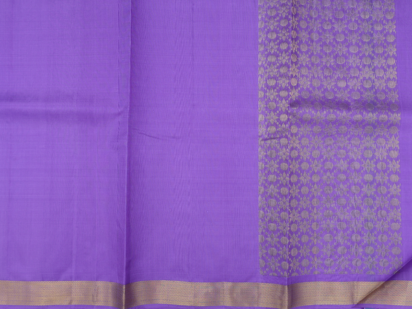 Floral Buttas Sky Blue Kanchipuram Silk Half Saree Material