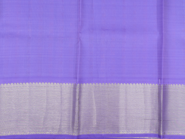 Floral Buttas Sky Blue Kanchipuram Silk Half Saree Material