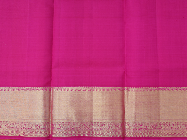 Floral Buttas Yellow Kanchipuram Pavadai Sattai Material