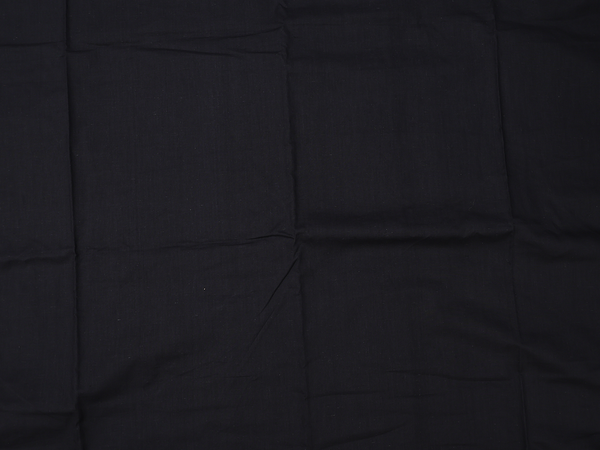 Floral Design Black Cotton Unstitched Salwar Material