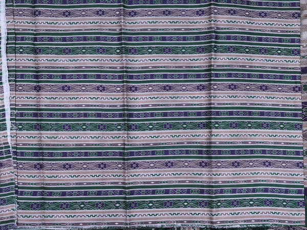 Floral Design Forest Green Tussar Unstitched Salwar Set