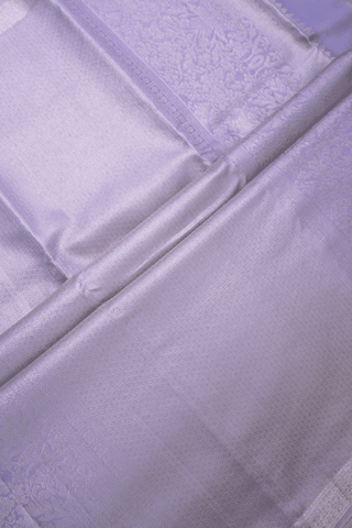 Floral Design Pale Purple Tissue Kanchipuram Silk Saree
