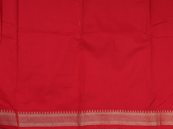 Floral Design Red Cotton Unstitched Salwar Material