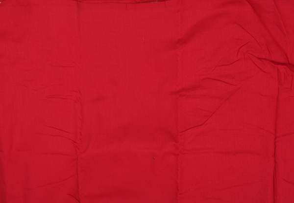 Floral Design Red Cotton Unstitched Salwar Material