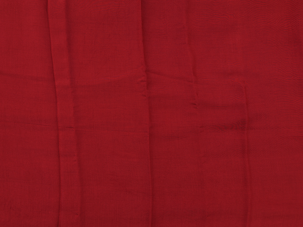 Floral Design Red Silk Cotton Unstitched Salwar Material