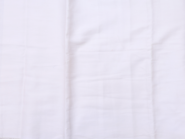 Floral Design White Linen Unstitched Salwar Material