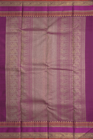 Floral Diamond Buttis Royal Blue Kanchipuram Silk Saree