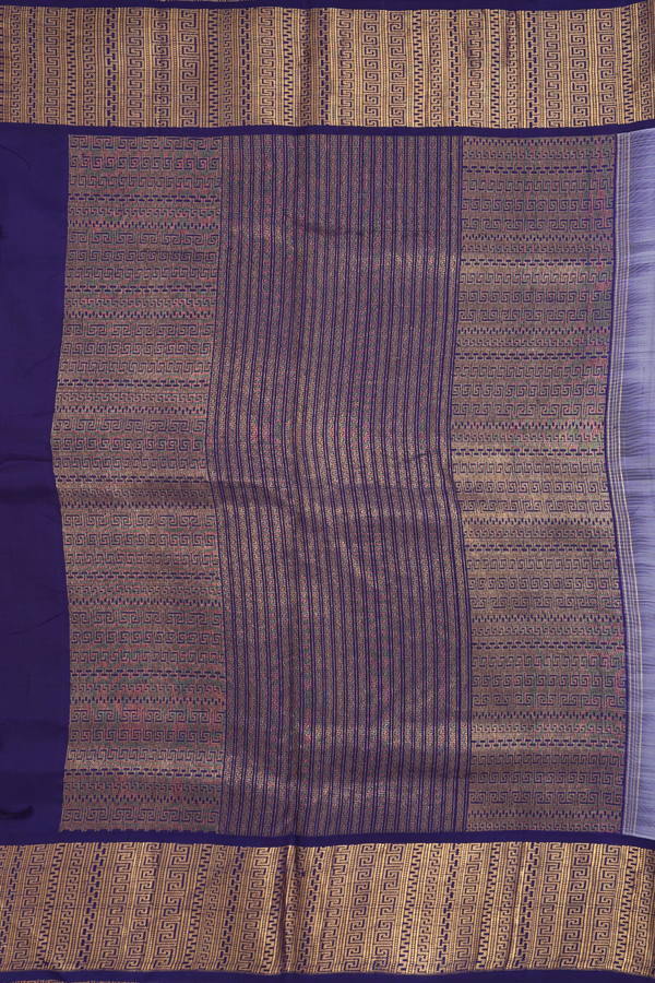 Floral Digital Printed Black Kanchipuram Silk Saree