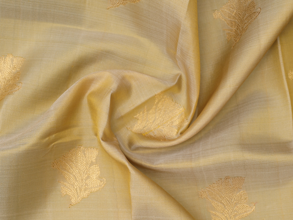 Floral Motifs Dual Tone Kanchipuram Pavadai Sattai Material