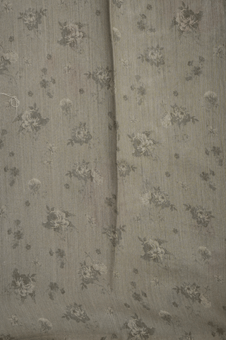 Floral Printed Brown Chanderi Silk Cotton Saree