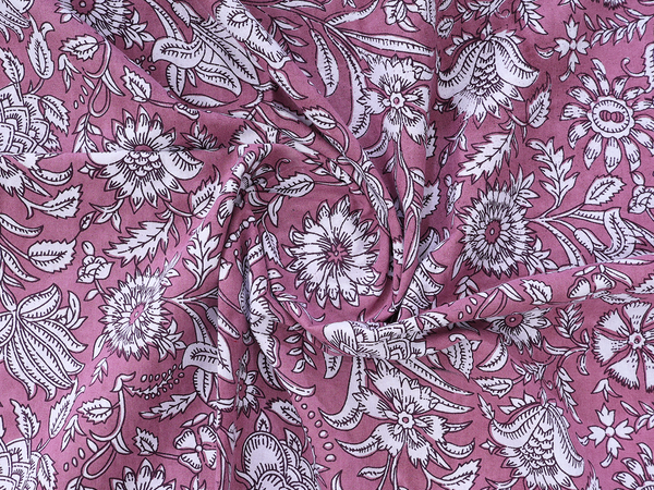 Floral Printed Design Mulberry Cotton Single Bedspread