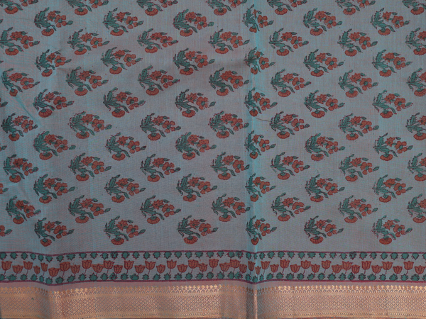 Floral Printed Manthulir Mangalagiri Cotton Salwar Material
