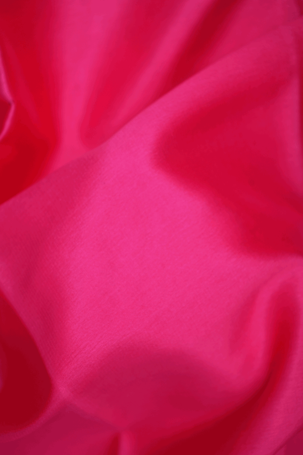 Floral Zari Border Plain Pink Mysore Silk Saree