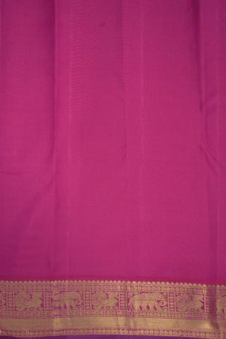 Floral Zari Buttis Emerald Green Kanchipuram Silk Saree