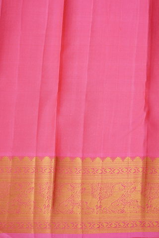Floral Zari Buttis Forest Green Kanchipuram Silk Saree