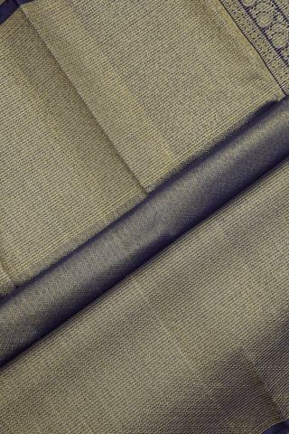 Floral Zari Motifs Dusty Purple Kanchipuram Silk Saree