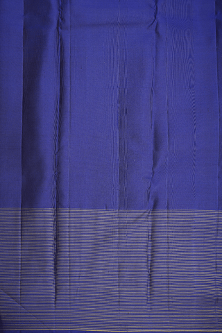 Floral Zari Motifs Dusty Purple Kanchipuram Silk Saree