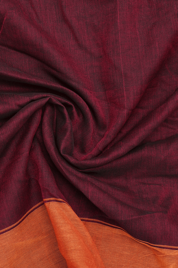 Forest Green Ruby Red Chettinadu Cotton Readymade Half Saree