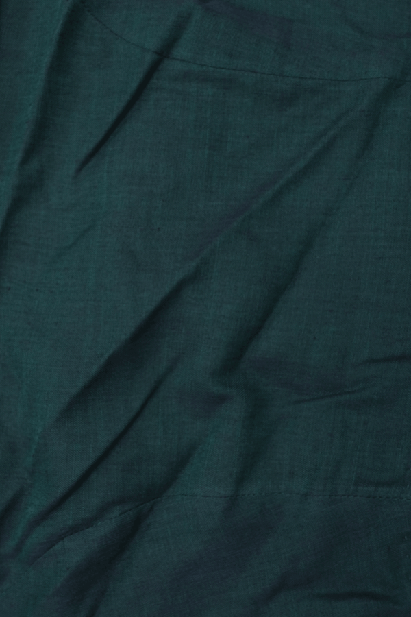 Forest Green Ruby Red Chettinadu Cotton Readymade Half Saree