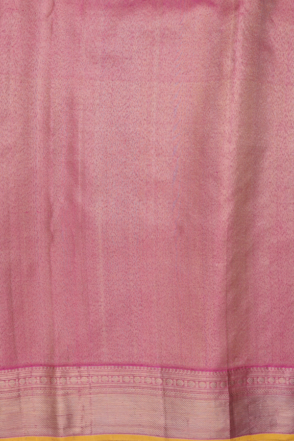 Kanchipuram Silk Saree In Purple With Floral Design