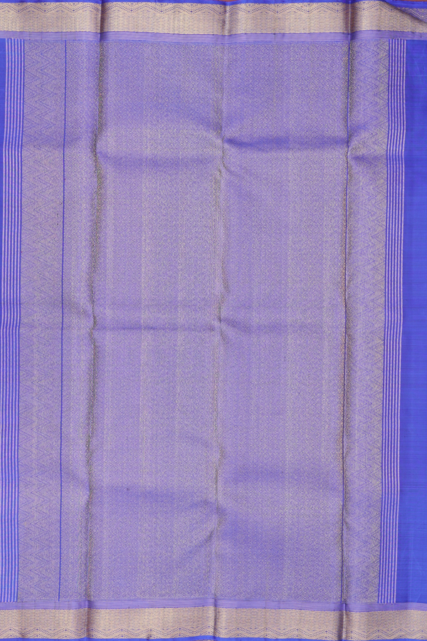 Kanchipuram Silk Saree In Plum Purple With Contrast Border
