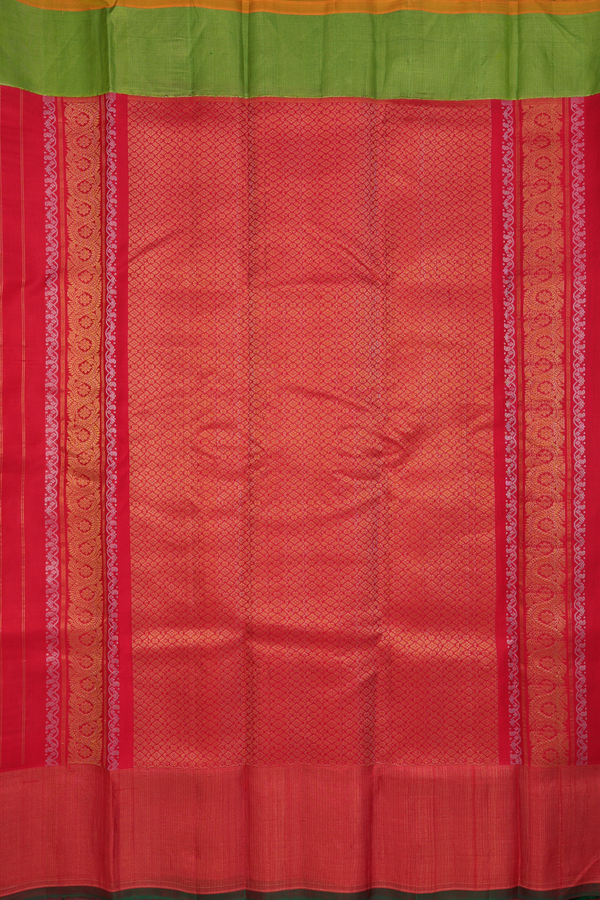 Gadwal Silk Cotton Saree In Beige With Floral Buttas