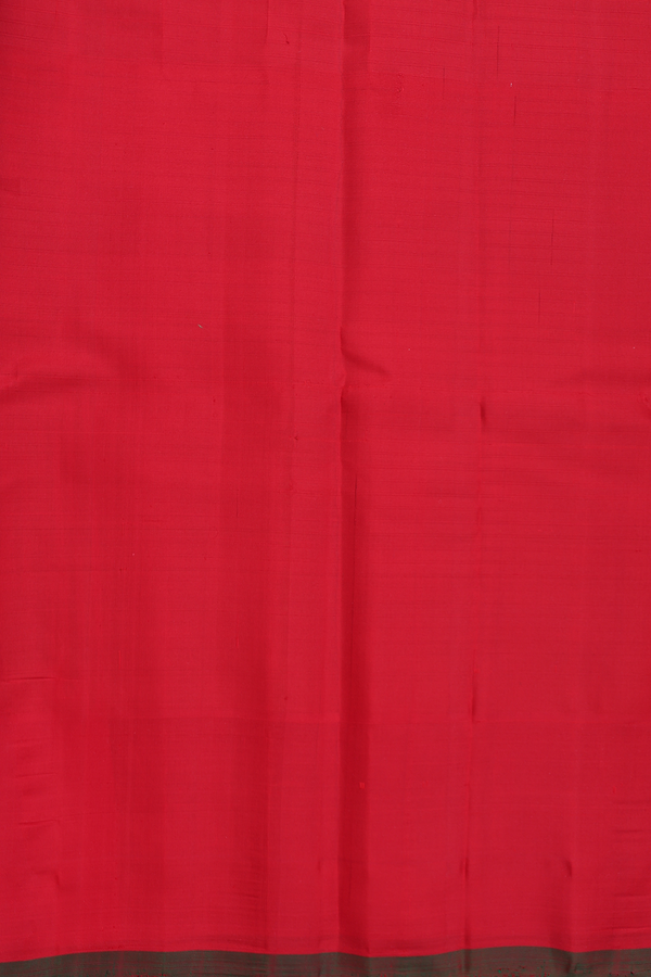 Gadwal Silk Cotton Saree In Golden Yellow With Silk Border