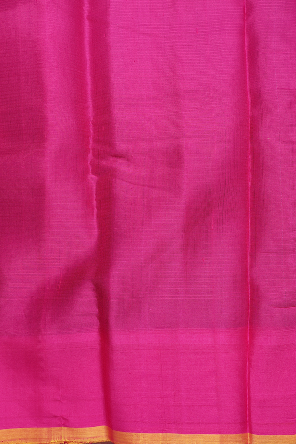 Gadwal Silk Cotton Saree Parrot Green With Self Stripes Design