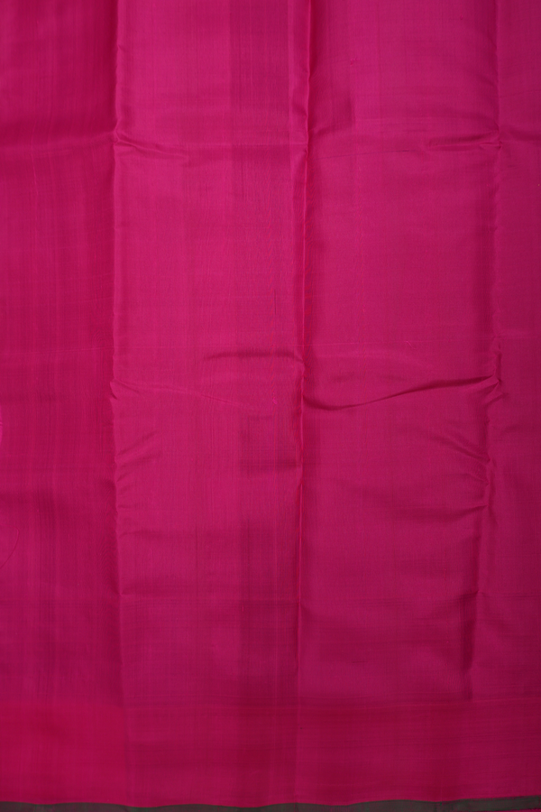 Gadwal Silk Cotton Saree In Royal Blue With Contrast Border