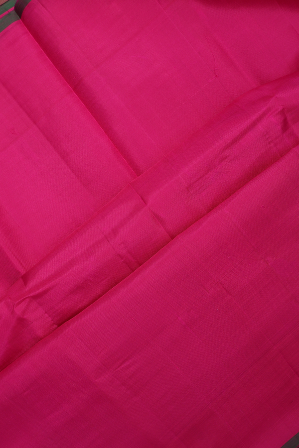 Gadwal Silk Cotton Saree In Royal Blue With Contrast Border
