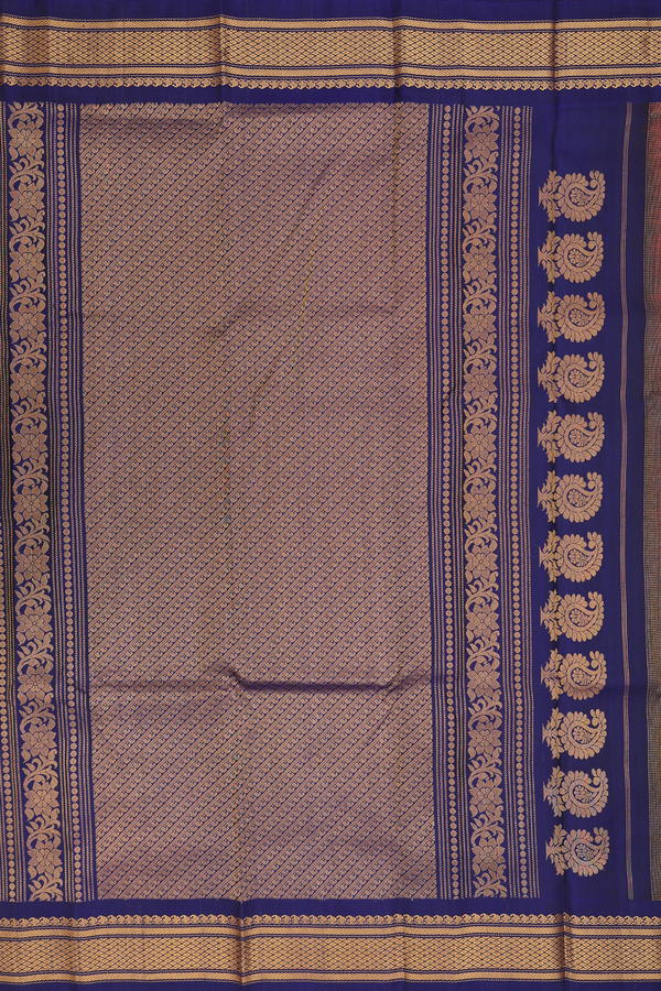 Gadwal Silk Saree In Hot Pink With Floral Design
