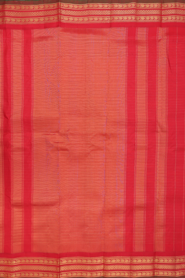 Gadwal Silk Saree In Pastel Brown With Checks Design