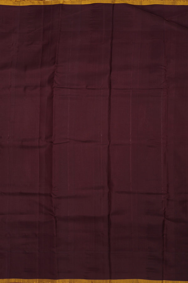 Gadwal Silk Saree In Pastel Khaki With Contrast Border