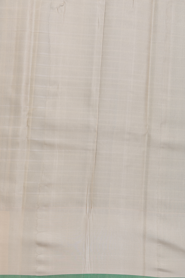 Gadwal Silk Saree In Pine Green With Checks Design