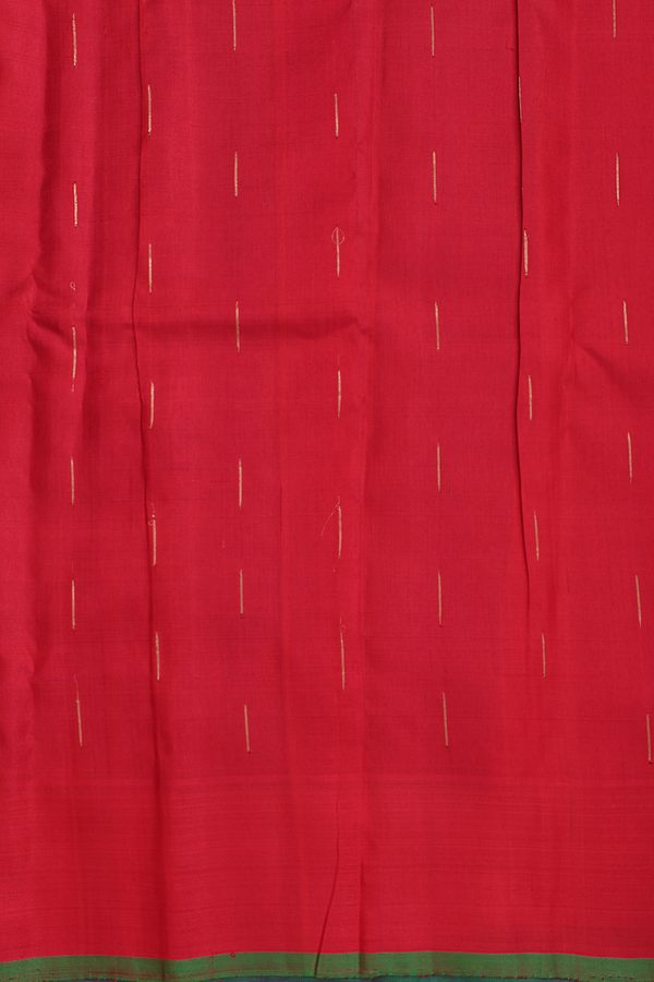 Gadwal Silk Saree In Purple With Checks Design